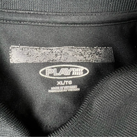 (brand unknown) Playdry -XL -Men’s Golf Shirt -Polo - Black with Diamond Texture - Picture 10 of 14